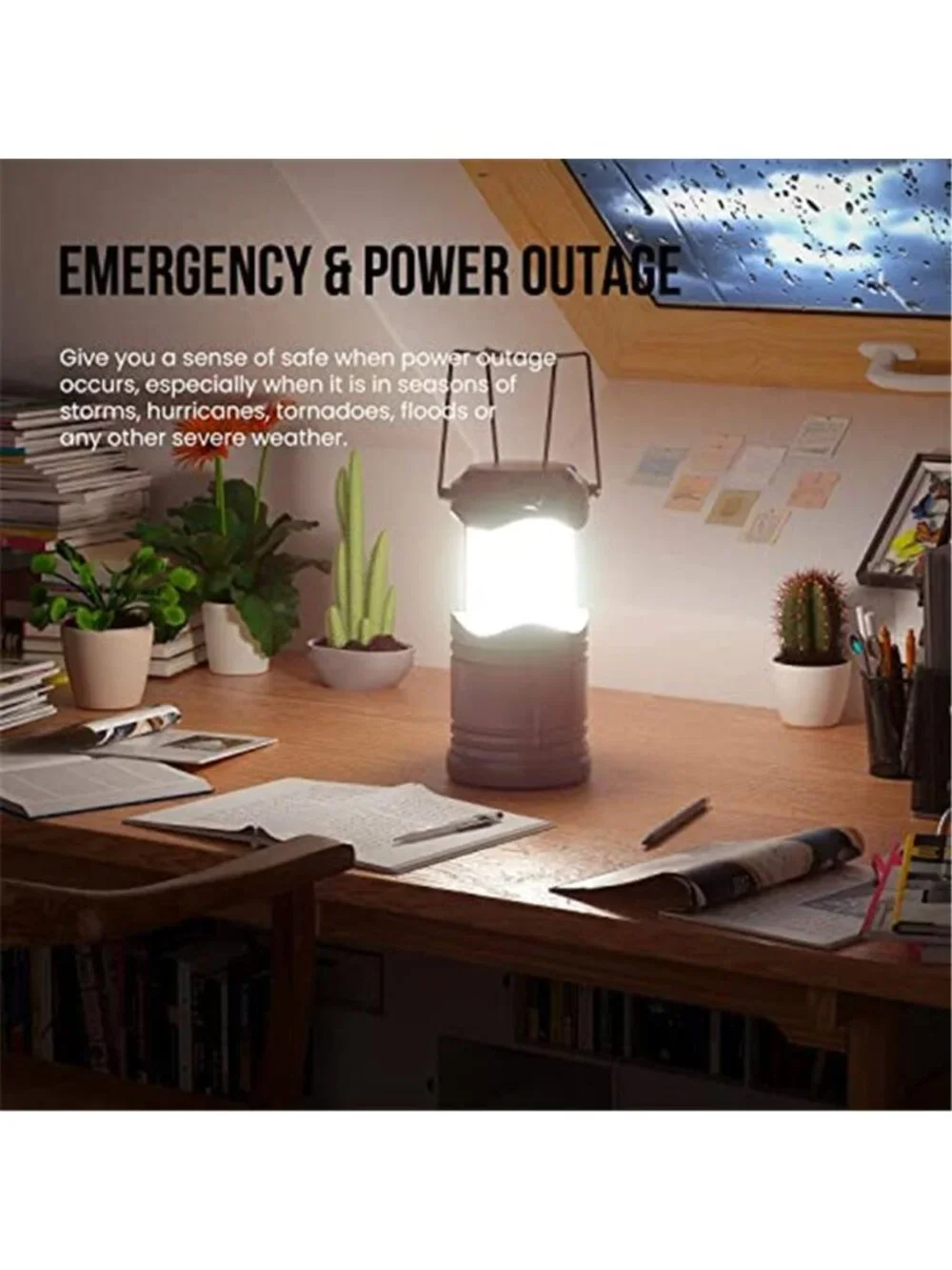 4 Pack LED Camp Battery Powered Flashlight for Power